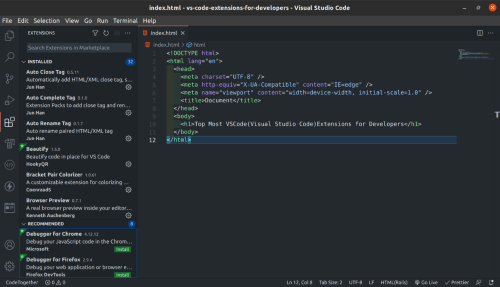 Top most best 28 vscode visual studio code extensions for developers 